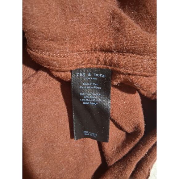 Rag & Bone Mens size L Modal & Alpaca Long-Sleeve Base Layer Casual Luxury Tee - Picture 11 of 12